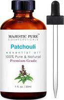 Majestic Pure Patchouli Essential Oil with Glass Dropper - 1 Fl Oz - 100% Pure and Natural Patchouli Oil - Premium Grade Essential Oils for Diffuser, Aromatherapy, Soap and Candle Making by CozyNest Decor