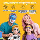 Face Painting Kit for Kids & Adults, Non-Toxic Water Based Face Paint Palette with12 Rainbow Split Cakes +4 Sequins Gels, Includes Brush, Stencils, Gem Sponge & Glow Stickers Halloween Body Paint by TinyTreasures Baby Boutique