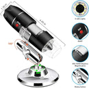 Digital USB Microscope Camera, 40X to 1000X, with Metal Stand & Carrying Case, Compatible with Android, Windows, Linux, Mac, Portable for Kids, Students, Adults by TinyTreasures Baby Boutique