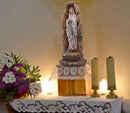 MeritMode Virgin Mary Collectible Figurines - Our Lady of Lourdes in Grotto Design, Handcrafted Resin Religious Gifts Decor for All Faiths, 12.5" H by GreenHaven Gardens