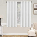 H.VERSAILTEX Pure White Curtains 63 inch Length Window Treatment Panels for Living Room Thermal Insulated Grommet Curtain Drapes (Set of 2) by CozyNest Decor