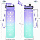 Enerbone Water Bottle, Leakproof BPA & Toxic Free, Motivational Water Bottle with Times to Drink and Straw, Fitness Sports Water Bottle with Strap for Office, Gym, Outdoor Sports by CozyNest Decor