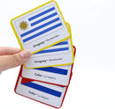 Menique Flags of The Americas Memory Matching Game – Spanish Edition – 70 Cards (35 Pairs) with Flags, Countries & Capitals – Educational Matching Game in Spanish for Kids and Adults by TinyTreasures Baby Boutique