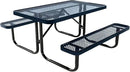 Coated Outdoor Furniture Heavy-Duty Portable Outdoor Kids Table, Expanded Metal Kids Picnic Table, Commercial-Grade Picnic Table, Made in America (4ft Rectangular, Childrens, Dark Blue) by GreenHaven Gardens