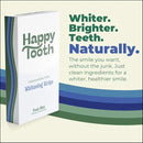 Happy Tooth Natural Teeth Whitening Kit, Strips for Sensitive Teeth, Enamel Safe, Dentist Formulated, Fluoride Free, Natural Ingredients, Gentle Daily Use, 28 Strips, 14 Treatments, Fresh Mint Flavor by CozyNest Decor
