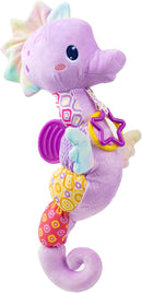 LIGHTDESIRE Baby Toys Musical Seahorse,Infant Stuffed Animals Toy with Crinkle & Rattles,Soft Sensory Toy with Textures,Newborn Toys for Baby Girls Boys 0 3 6 12 Months(Purple) by TinyTreasures Baby Boutique