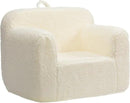 ALIMORDEN Kids Ultra-Soft Snuggle Foam Filled Chair, Toddler Cuddly Sherpa Reading Couch for Boys and Girls, Cream by CozyNest Decor