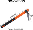 Single Head Sharp Hoe with Heavy Duty Forged Adze and Ergonomic Non-Slip Handle for Loosening Soil, Seeding, Camping Outdoor 39mm/15-Inch by GreenHaven Gardens