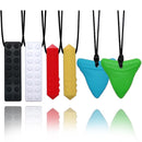 Chew Necklaces for Sensory Kids 6 Pack, Sensory Toys for Kids with Autism, ADHD, SPD, Chewing, Biting, Autism Sensory Products Silicone Chew Toys Necklace for Adults Reduce Anxiety Fidget by TinyTreasures Baby Boutique