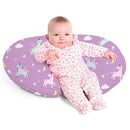 Little Grape Land Nursing Pillow for Infants, Breastfeeding Pillows, Baby Support Pillow for Nursing, Bottle Feeding, Tummy Time with Machine Washable Cover & Breathable Filling (Unicorn) by TinyTreasures Baby Boutique