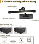 Battery Operated Picture Lights for Wall Black Art Light Wireless Gallery Lights with Timer and Remote 12 Inch 2W Warm White by CozyNest Decor