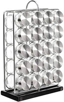 Amazon Basics 20 Jars Spice Organizer Rack, Silver by CozyNest Decor