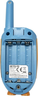 Retevis RT30 Kids Walkie Talkies, Toddler Toys for 4-6 Year Old Boys Girls, Small Owl Toy Walkie Talkie for Kids, Easy to Use, LED Eyes, Christmas Holiday Toy Gifts, Indoor Role Play(Blue,2 Pack) by TinyTreasures Baby Boutique