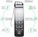 Enerbone Water Bottle, Leakproof BPA & Toxic Free, Motivational Water Bottle with Times to Drink and Straw, Fitness Sports Water Bottle with Strap for Office, Gym, Outdoor Sports by CozyNest Decor