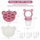 WAJIAYON Baby Breastmilk Popsicle Molds & Baby Fruit Feeder, Infant Food Freezer Tray Storage Containers, Silicone Teething Pacifier Feeder and Teether for Babies,Shower Gifts for Boys and Girls by TinyTreasures Baby Boutique