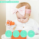 Grabease Baby Spoons and Forks Utensils for Toddlers Infants BPA-Free & Phthalate-Free Baby Silverware, 2 Sets, Mint and Orange - Toddler Spoon by TinyTreasures Baby Boutique
