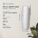 AromaPlan Authentic Plug in Waterless Diffuser - Up to 500 Sq. FT Coverage - Nanotechnology Plug in Oil Diffuser for Essential Oils -for Home and Office - Wall Silent & Waterless Oil Diffuser (White) by TinyTreasures Baby Boutique