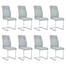 Modern Dining Chairs With Padded Seat, Metal Legs by Unique Piece Furniture