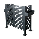 Air Conditioner Fence For Outdoor Units, Metal Privacy Fence Cover, Perfect To Conceal Air Conditioning Units, 3 Fence Panel by HouseOfZazla