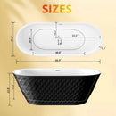 Freestanding Bathtub With Diamond Pattern Design by HouseOfZazla
