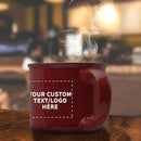 DISCOUNT PROMOS Custom Ceramic Campfire Coffee Mugs 13 oz. Set of 100, Personalized Bulk Pack - Perfect for Tea, Espresso, Cappuccino, Hot Cocoa - Maroon by TinyTreasures Baby Boutique