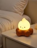 3pcs Campfire Night Light for Kids, Cute Campfire Lamp Gifts, LED Light up Flame Lights, Dimmable, Rechargeable Bedside Nightlight, Baby Nursery Dorm Kawaii Décor Toys Kits by TinyTreasures Baby Boutique