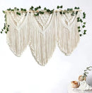 guzhiou large macrame wall hanging - Boho Tapestry Macrame Wall Decor Art- Chic Bohemian Handmade Woven Tapestry Home Decoration for Bedroom Living Room Apartment Wedding Party - 43"x32" (with Ivy) by CozyNest Decor
