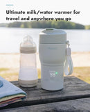 Papablic Pro Portable Bottle Warmer for Travel – Fast Heating, Built-in Sterilizer, 30W Fast Charge, 5-Temp Control, Easy-Clean Wide Mouth, Baby Milk Warmer for Breastmilk & Formula, Mint Green by TinyTreasures Baby Boutique