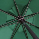 Sunnyglade 9' Solar LED Lighted Patio Umbrella with 8 Ribs/Tilt Adjustment and Crank Lift System (Dark Green) by GreenHaven Gardens