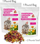 Pampered Chicken Mama Best Eggs Ever! Nesting Herbs for Chickens (2 Pounds Total) for Chicken Nesting Boxes Calcium Supplement for Chickens | Chicken Feed Supplies, Hen Treats for Coops (2 Bags) by GreenHaven Gardens