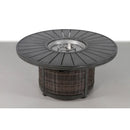 Patio Seating Group For 4 With Cushions And Fire Pit Table - Brown by HouseOfZazla