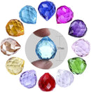 H&D 20mm Multi-Color Crystal Ball Prism Feng Shui Faceted Decorating,Pack of 12 by GreenHaven Gardens