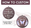 Sympathy Wind Chimes, Personalized Butterflies Wind Chimes for Loss of Loved Dad/Mom, Memorial Sympathy Gifts for Funeral, in Loving Memory of Husband/Wife by CozyNest Decor