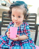 Avanchy Silicone Training Sippy Cup with Straw Lid – Tiny Cup for Babies 6+ Months to Toddlers 1 Year Old – 5 oz Infant Water Cup for Baby Led Weaning, See-Thru Green by TinyTreasures Baby Boutique