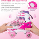 Sowume Adjustable Roller Skates for Girls and Women, All 8 Wheels of Girl's Skates Shine, Safe and Fun Illuminating for Kids by TinyTreasures Baby Boutique