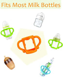 RTMOK Bottle Handles for Dr. Brown's Narrow Baby, Wide-Neck, Removable Easy-Grip Transitional Sippy Cup Handles, 100% Silicone-BPA-Free Material, 4m+ by TinyTreasures Baby Boutique