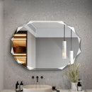 Single Beveled Edge Frameless Wall Mount Bathroom Vanity Mirror, 30” X 40” by CozyNest Decor