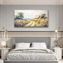 ZUITINGHUA Wood Framed Canvas Wall Art For Living Room Wall Decor For Bedroom Office Wall Decoration Country Road Landscape Paintings Farmhouse Pictures Artwork Room Aesthetic Home Decor 20x40 In by CozyNest Decor