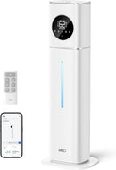 Dreo 11L Smart Humidifier Large Room 700 ft², 100H Cool Mist Air Humidifiers for Bedroom, Top-Fill Self-Cleaning Tank, 26dB, Auto Mode, Aroma Box, RGB Light, Remote & APP Control, Baby, Plant, Silver by TinyTreasures Baby Boutique