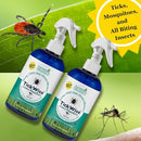 3 Moms Organics, TickWise 8oz Extra Strength Double Whammy 2-Pack - DEET- Free, Tick and Insect Repellent, Plant Based Essential Oils, All Natural Ingredients, Safe for Kids, Adults, Dogs & Horses by TinyTreasures Baby Boutique