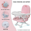 Baby Booster Seat for Dining Table with Removable Tray & Cushion, 3in1 Portable Toddler Booster Seat, 4 Height Adjustable Travel High Chair for Babies and Toddlers by TinyTreasures Baby Boutique