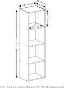 Furinno Luder Bookcase / Book / Storage, 4-Tier Cube, Pink/White by TinyTreasures Baby Boutique