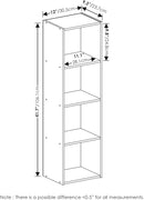 Furinno Luder Bookcase / Book / Storage, 4-Tier Cube, Blackwood by TinyTreasures Baby Boutique
