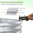 FORTUNO 2 Pcs 2 Ft Round Raised Garden Bed Box Galvanized Metal Outdoor Flower Bed Steel Patio Ground Planter for Planting Vegetables and Herbs, Silver by GreenHaven Gardens