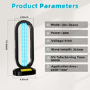 UV Light Sanitizer,4-Speed Timing and Remote Control UVC Home Disinfection Device,Portable Ultraviolet Light Sanitizer for Dust Mites,UV Lamp for Whole Room,Black by TinyTreasures Baby Boutique