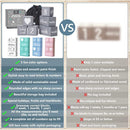 Gray Monthly Milestone Blocks with Bag. Baby Age Blocks for Girl or Boy Baby Photo Props. Month Baby Milestone Blocks with Grammatically Correct Month and Year by TinyTreasures Baby Boutique
