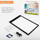 Light Box Drawing Pad, Tracing Board with Type-C Charge Cable and Brightness Adjustable for Artists, AnimationDrawing, Sketching, Animation, X-ray Viewing (A4) Not Rechargeable by TinyTreasures Baby Boutique