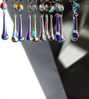 12pcs Raindrop Crystal Chandelier Prisms Parts, Hanging Crystals Beads for Chandeliers, Home Decoration by GreenHaven Gardens