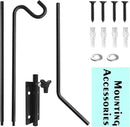 ERYTLLY 2 Packs Heavy Duty Deck Hook Wall Mounted, Extensible and Adjustable Deck Hook for Hanging Bird Feeder, Plants, Suet Baskets,Wind Chimes,Lanterns and More by GreenHaven Gardens