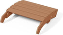 WestinTrends Dylan Outdoor Patio HDPE Adirondack Ottoman Footrest, Teak by CozyNest Decor